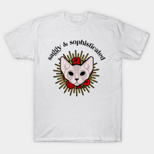 saggy and sophisticated sphynx cat T-Shirt